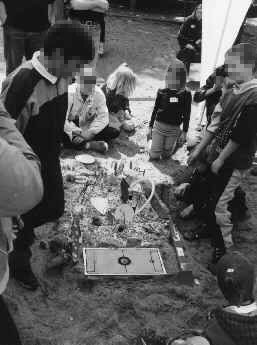 Die Kinder und Jugendlichen aus der Siedlung und der Nachbarschaft haben sich begeistert an der Planung des Spielplatzes beteiligt