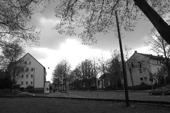 apartment blocks at the border between the district Schwachhausen and the Hulsberg quarter