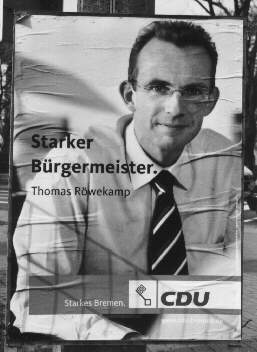 Posters of the state election campaign in Bremen in 2007