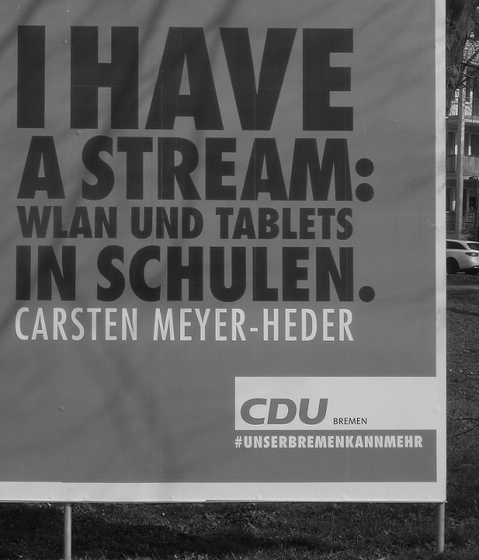 Ausschnitt aus einem Plakat der CDU