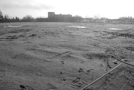 Area for a new DIY superstore at Stresemann Road was leveled