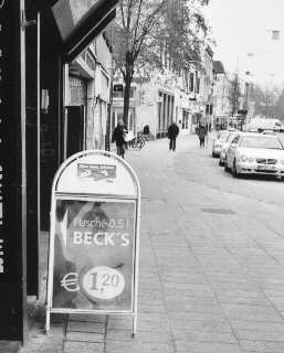 Bierwerbung am Sielwall