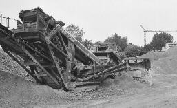 Der Beton wird vor Ort recycelt