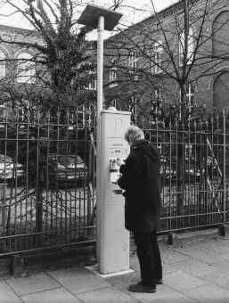 Parkscheinautomat mit Solaranlage