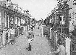 Foto eines Gartenganges in Klein Mexiko (1935)