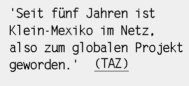 Rezension in der TAZ